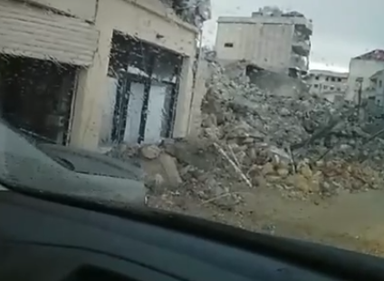 תיעוד שצילם תושב בינת ג'ביל לפנות בוקר