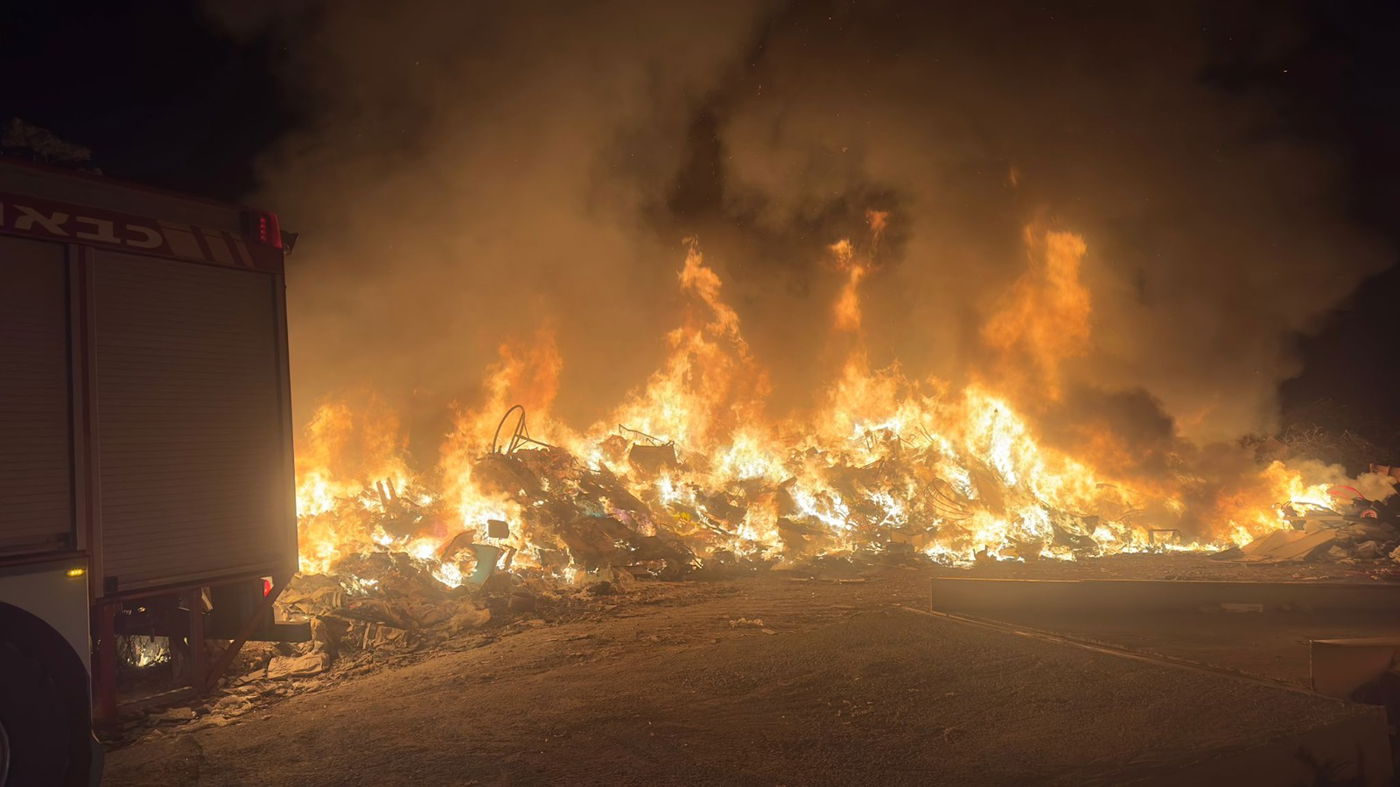 השריפה בכרמל ליד עוספיה