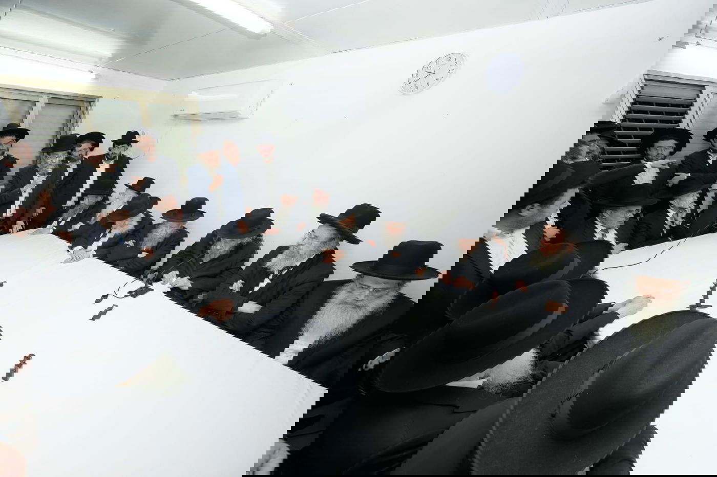 הכינוס בבית הגר"ד לנדו לפני כשבועיים נגד גיוס בחורים