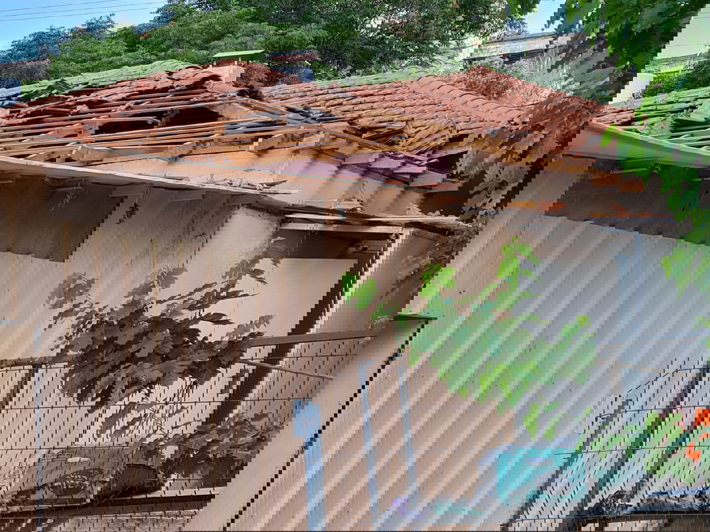 בית התמחוי שנפגע במלחמה