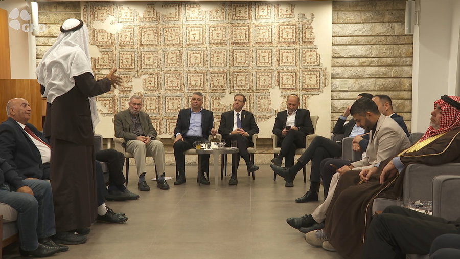 צפו בפגישת המנהיגים והאימאמים המוסלמים במגזר הערבי עם נשיא המדינה יצחק הרצוג