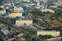 מבט אווירי של קריית הממשלה בירושלים
