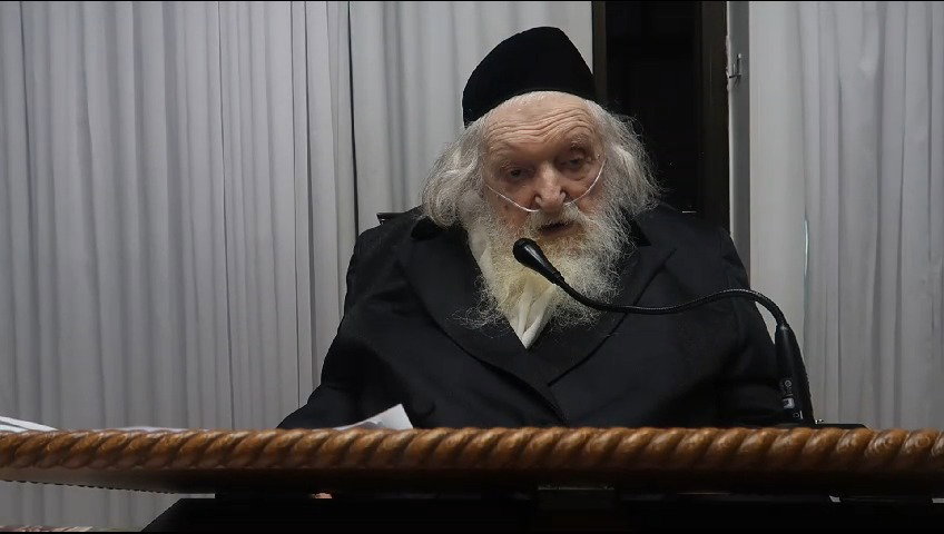 הגאון רבי משה שטרנבוך בשיחה לפני אברכי הכולל