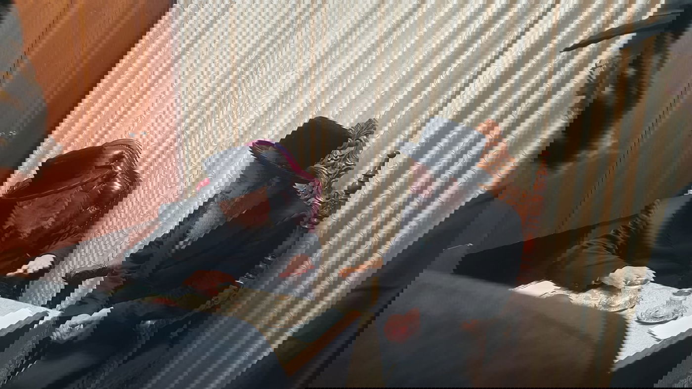 האדמו"ר מרחמסטריווקא ספרינג וואלי בביקור אצל האדמו"ר מקופיטשניץ