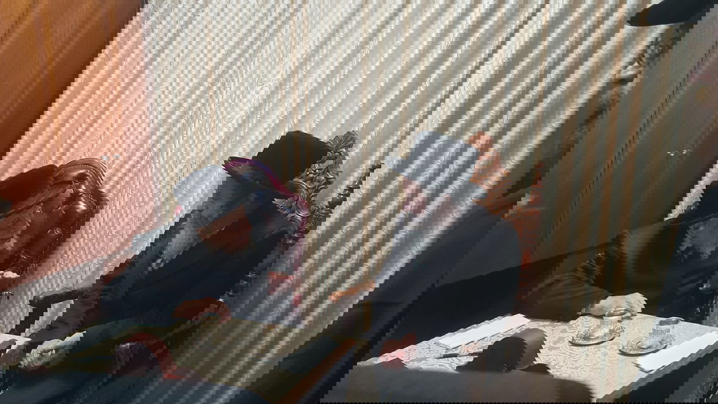 האדמו"ר מרחמסטריווקא ספרינג וואלי בביקור אצל האדמו"ר מקופיטשניץ