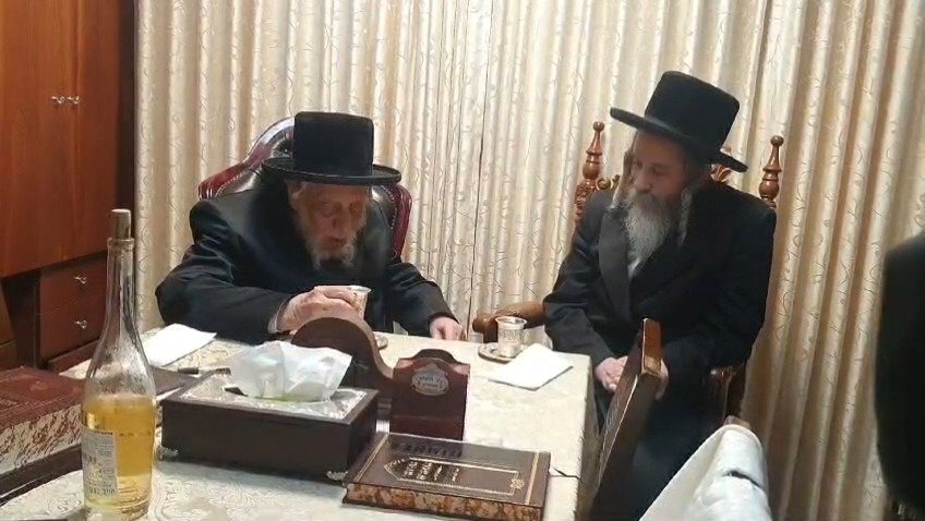 האדמו"ר מרחמסטריווקא ספרינג וואלי בביקור אצל האדמו"ר מקופיטשניץ
