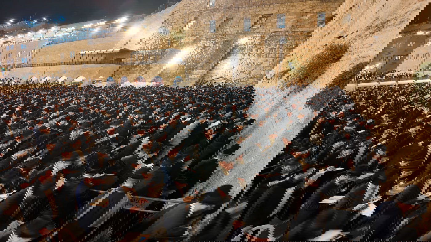 עצרת התפילה בכותל המערבי לרפואת הגר"א דויטש