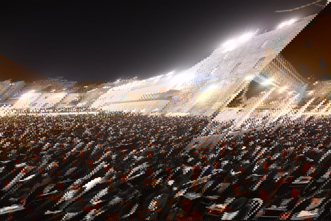 עצרת התפילה בכותל המערבי לרפואת הגר"א דויטש