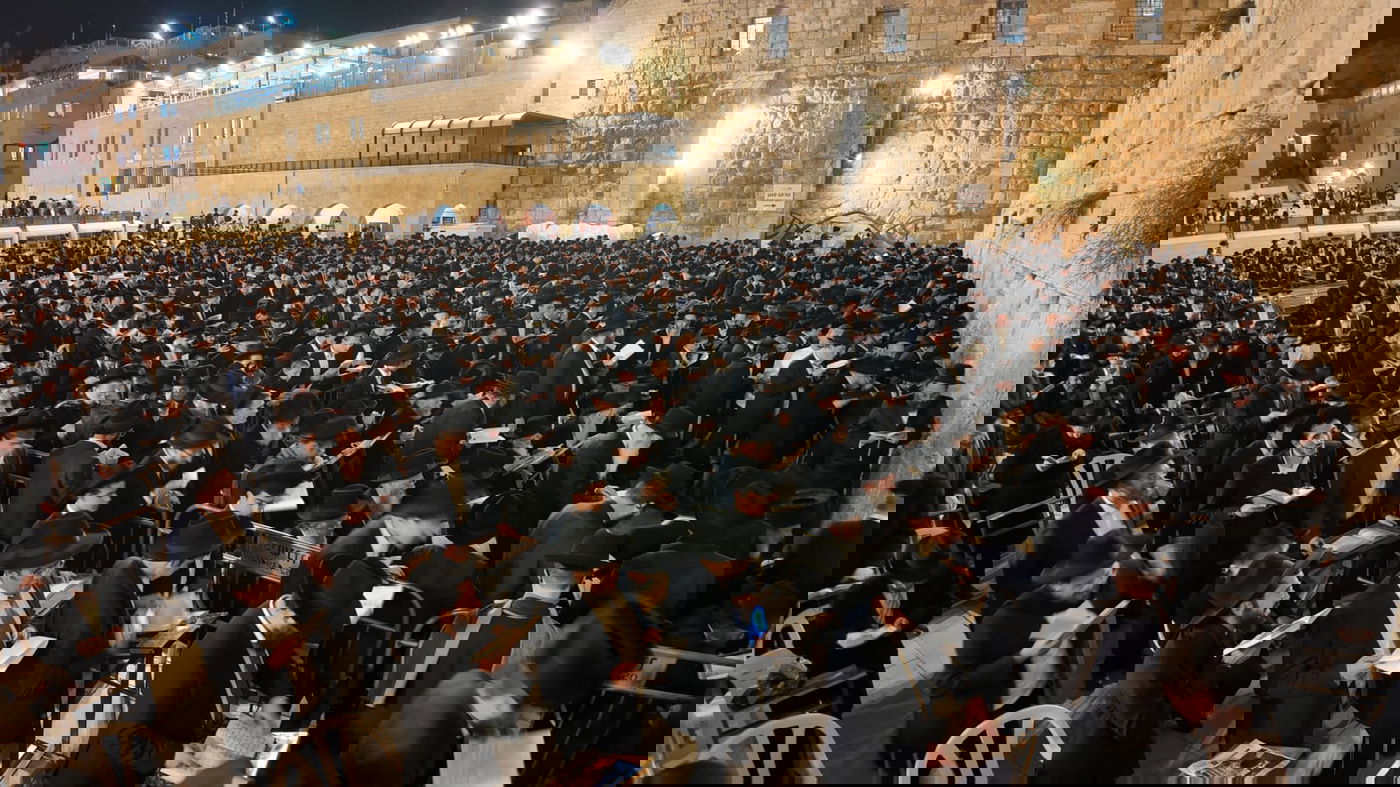 עצרת התפילה בכותל המערבי לרפואת הגר"א דויטש