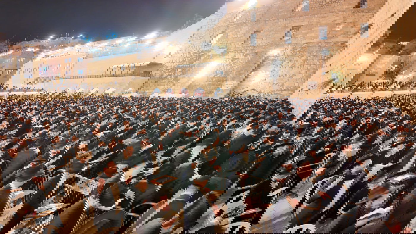 עצרת התפילה בכותל המערבי לרפואת הגר"א דויטש