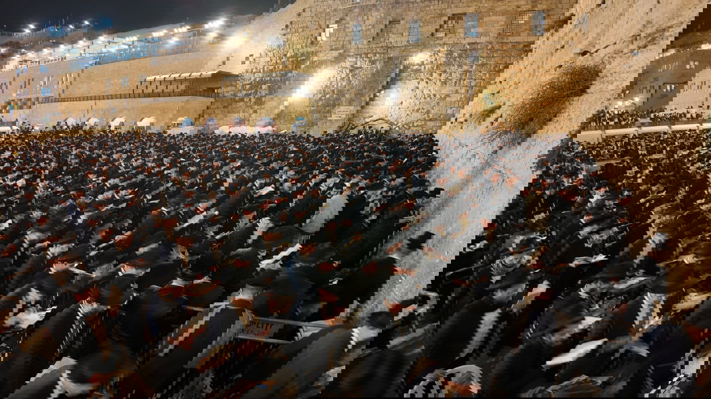 עצרת התפילה בכותל המערבי לרפואת הגר"א דויטש