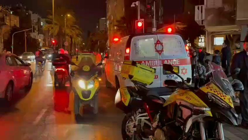 זירת האירוע ברחוב אהרונוביץ' בבני ברק