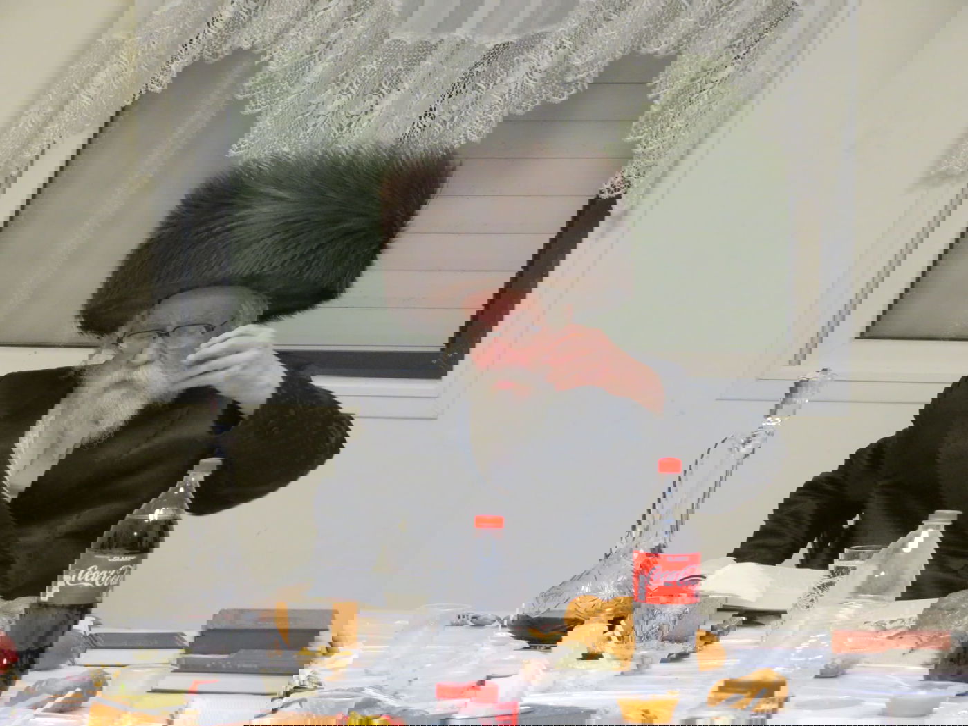 הגה"צ רבי אברהם כץ במוצאי שבת האחרון בטבריה