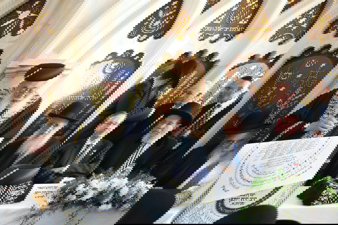 הכתרת הראש"ל הרב דוד יוסף בבית הכנסת רבי יוחנן בן זכאי