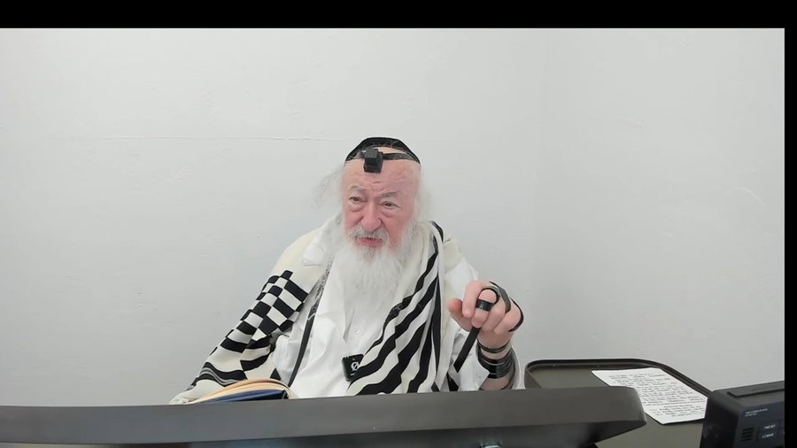 הרב יעקב דוד סטפנסקי בשיעור על מסכת סוכה