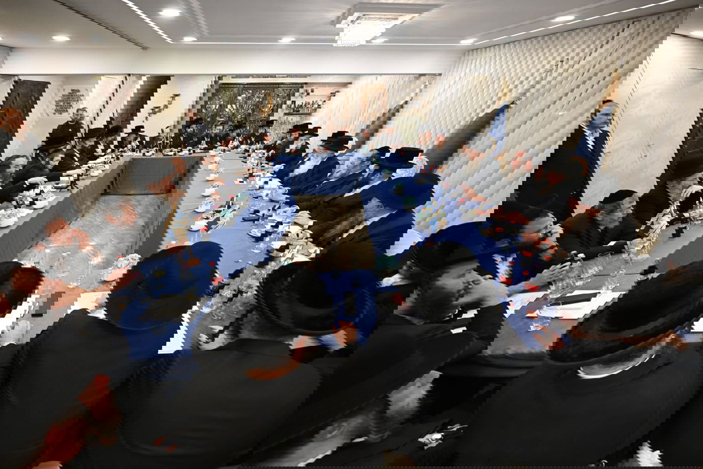 כינוס שלומי אמונים בביתו של השר מאיר פרוש