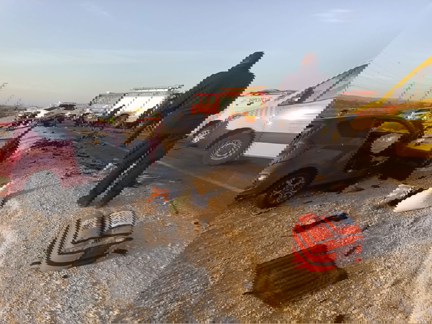 זירת התאונה, הבוקר