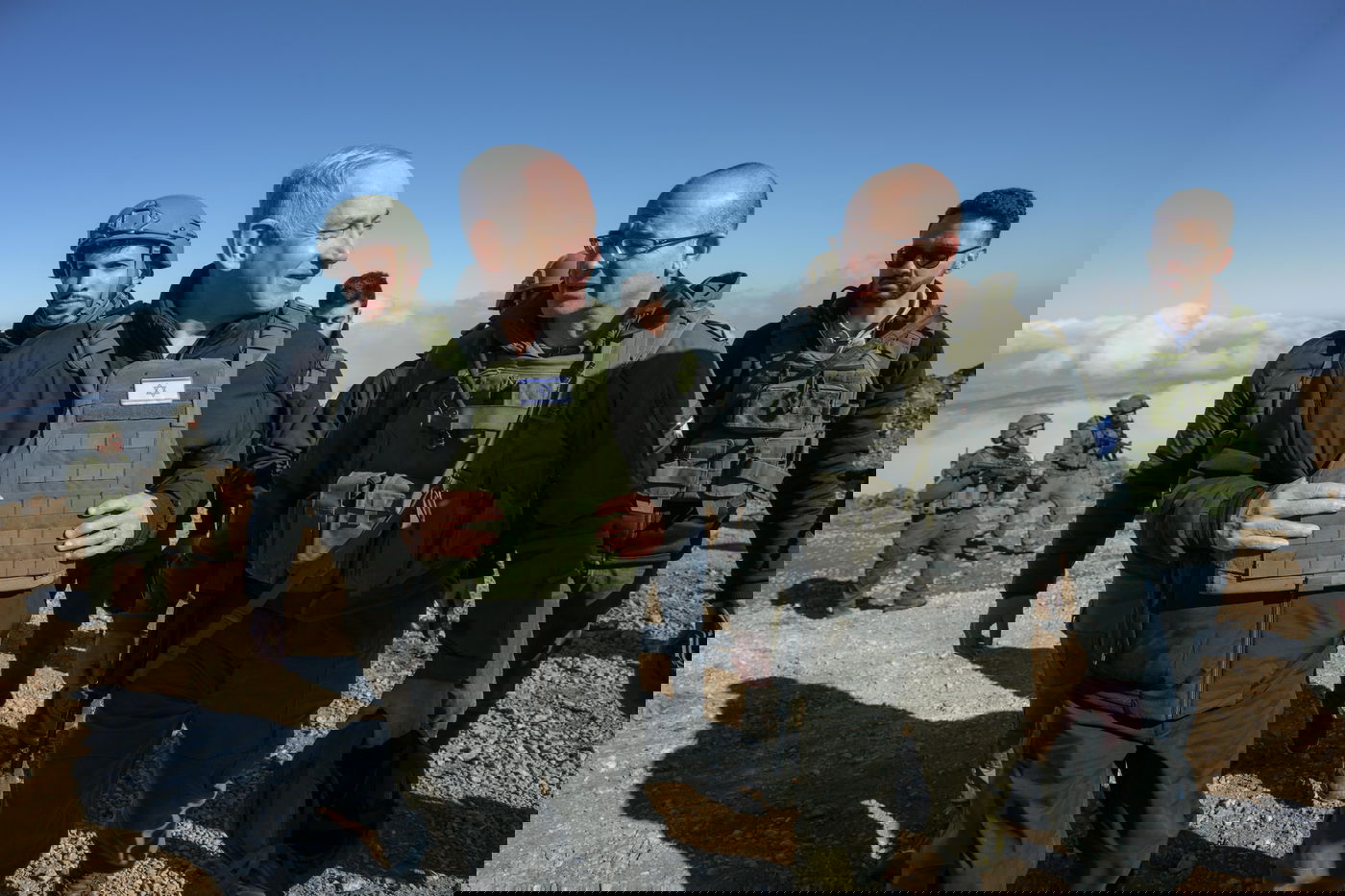 נתניהו בחרמון הסורי