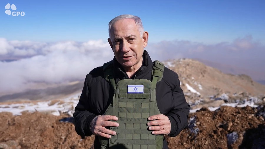 "לא נזוז מכאן" | צפו בהצהרת ראש הממשלה בנימין נתניהו בתוך שטח סוריה