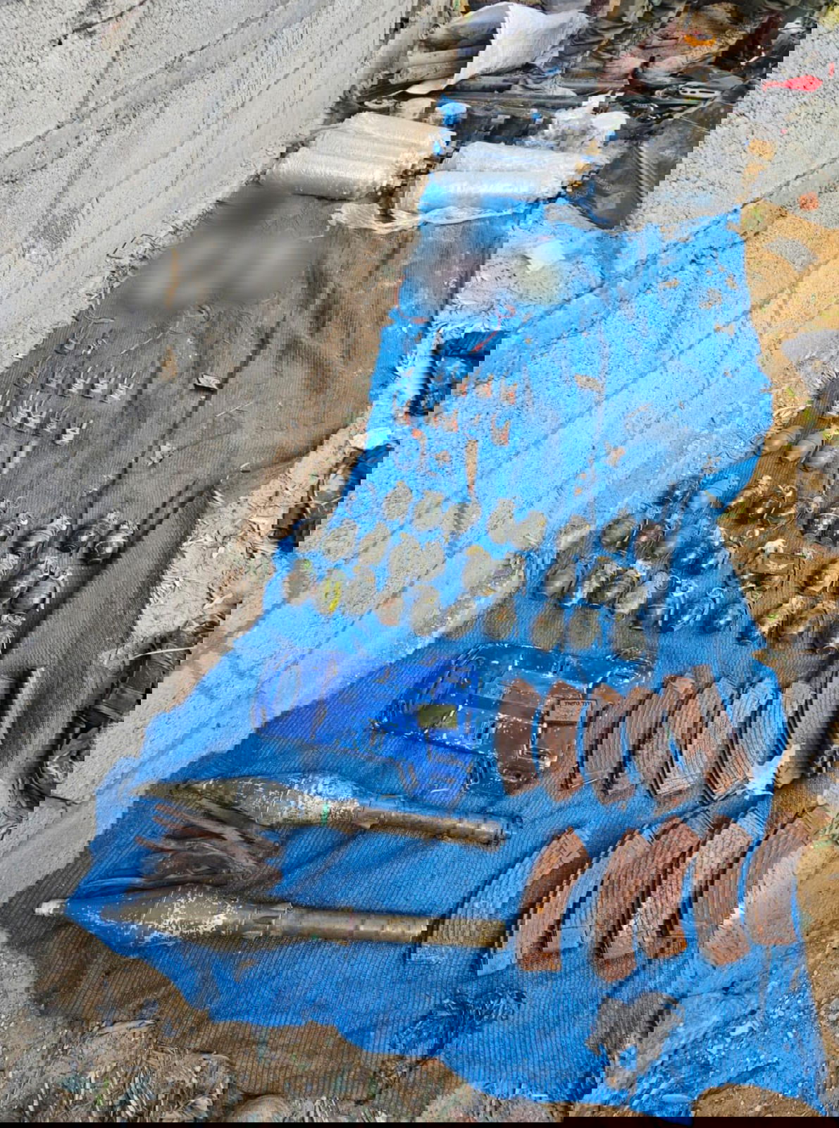 אמצעי הלחימה שאותרו על ידי הכוחות במהלך הפשיטות במרחב