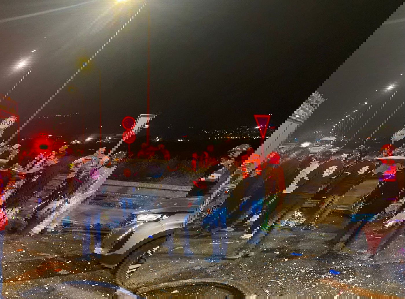 זירת התאונה