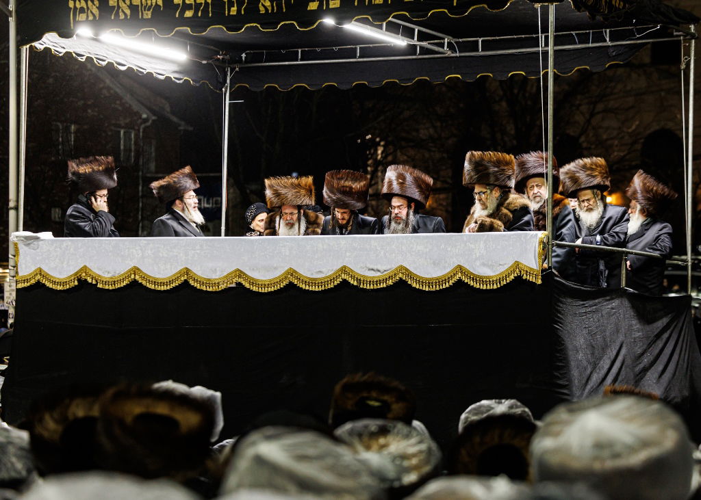 מעמד החופה בנישואי נכד האדמו"ר מסאטמר