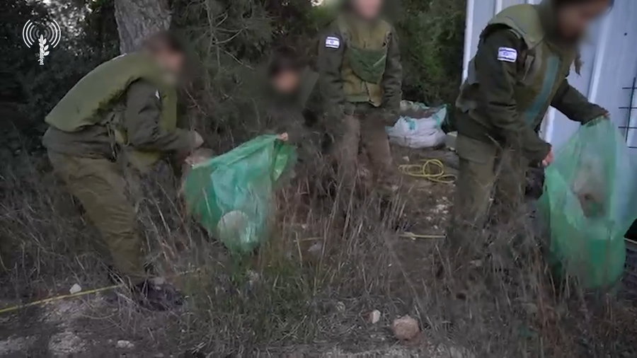 ניקוי הצפון משאריות הטילים על ידי צה"ל