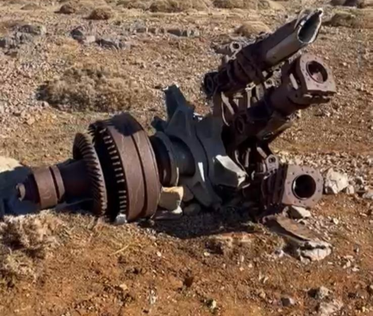 שרידי המסוק שנמצאו