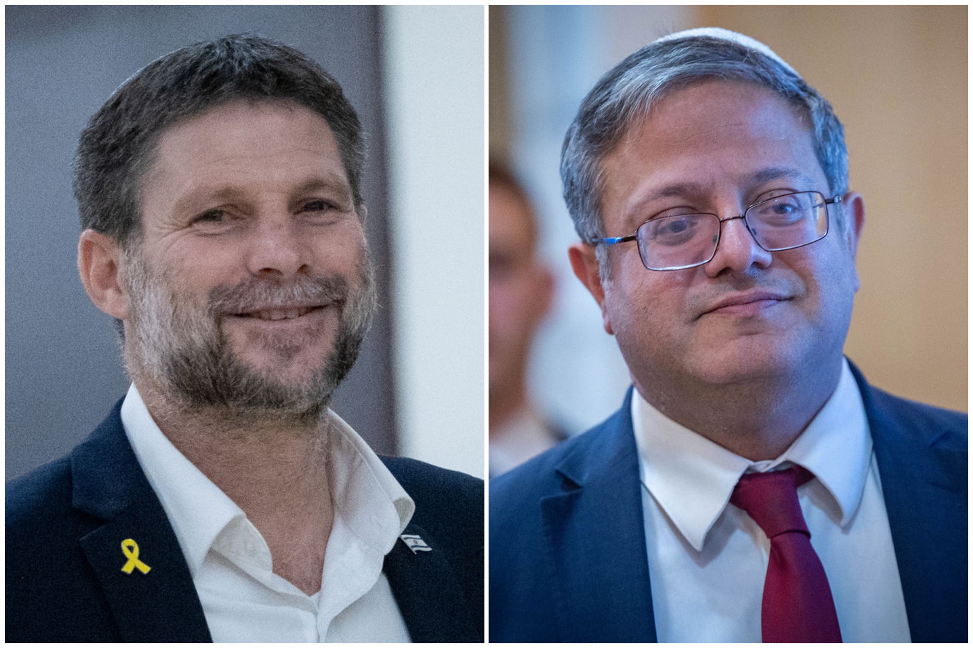 איתמר בן גביר ובצלאל סמוטריץ', בימים יפים יותר.