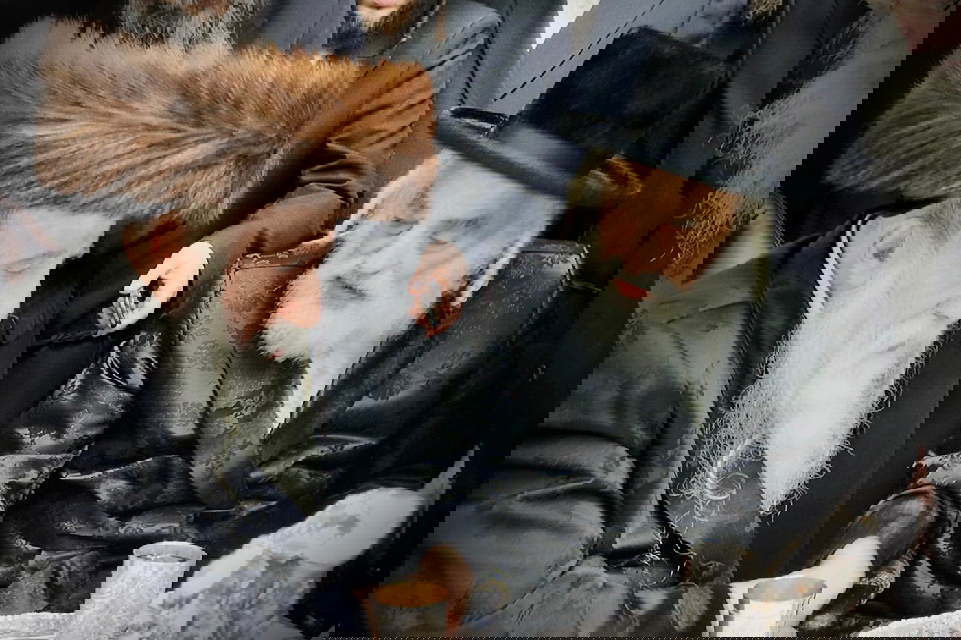 האדמו"ר מויז'ניץ ירושלים בביקור אצל האדמו"ר ממכנובקא בעלזא