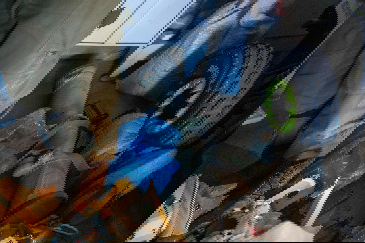 המשגרים ואמצעי הלחימה שאותרו