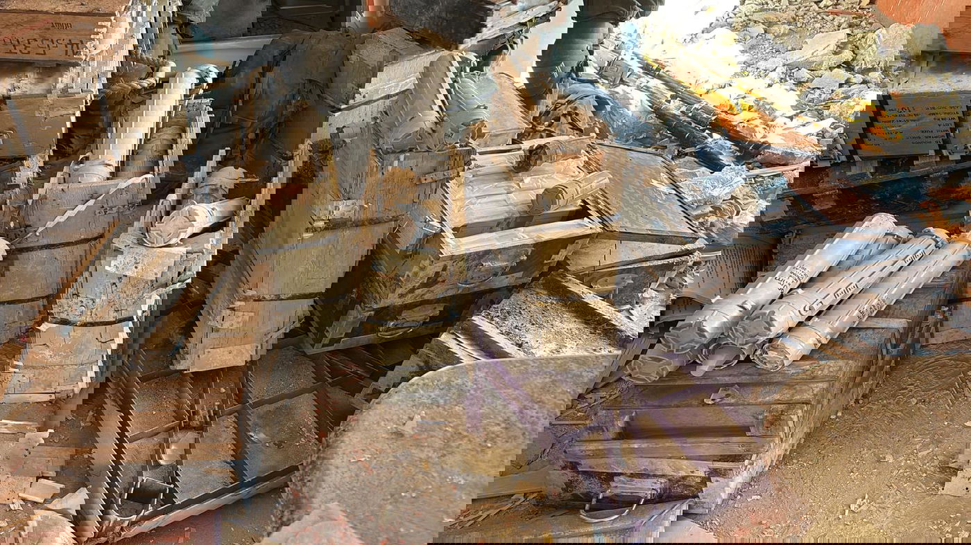 המשגרים ואמצעי הלחימה שאותרו