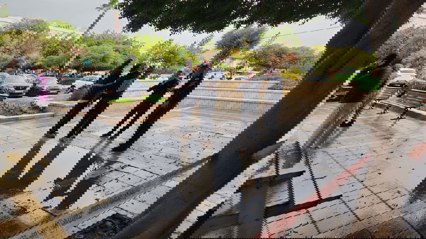 זירת הפיגוע בהרצליה