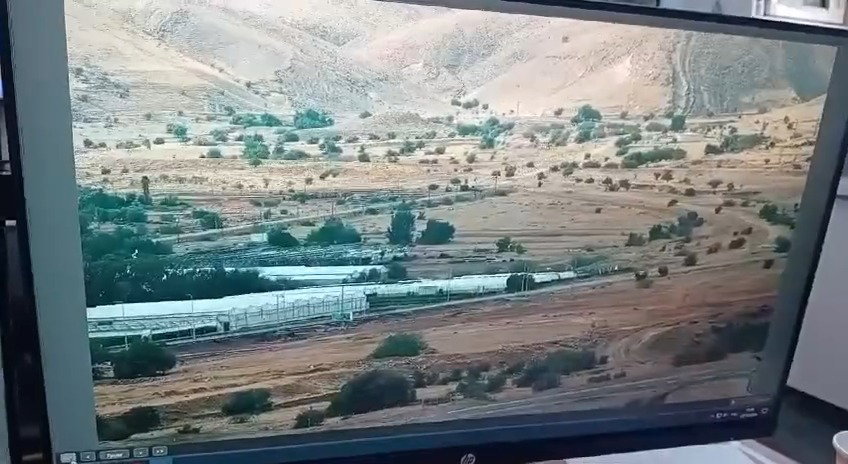 כך זה נראה במצלמת אבטחה