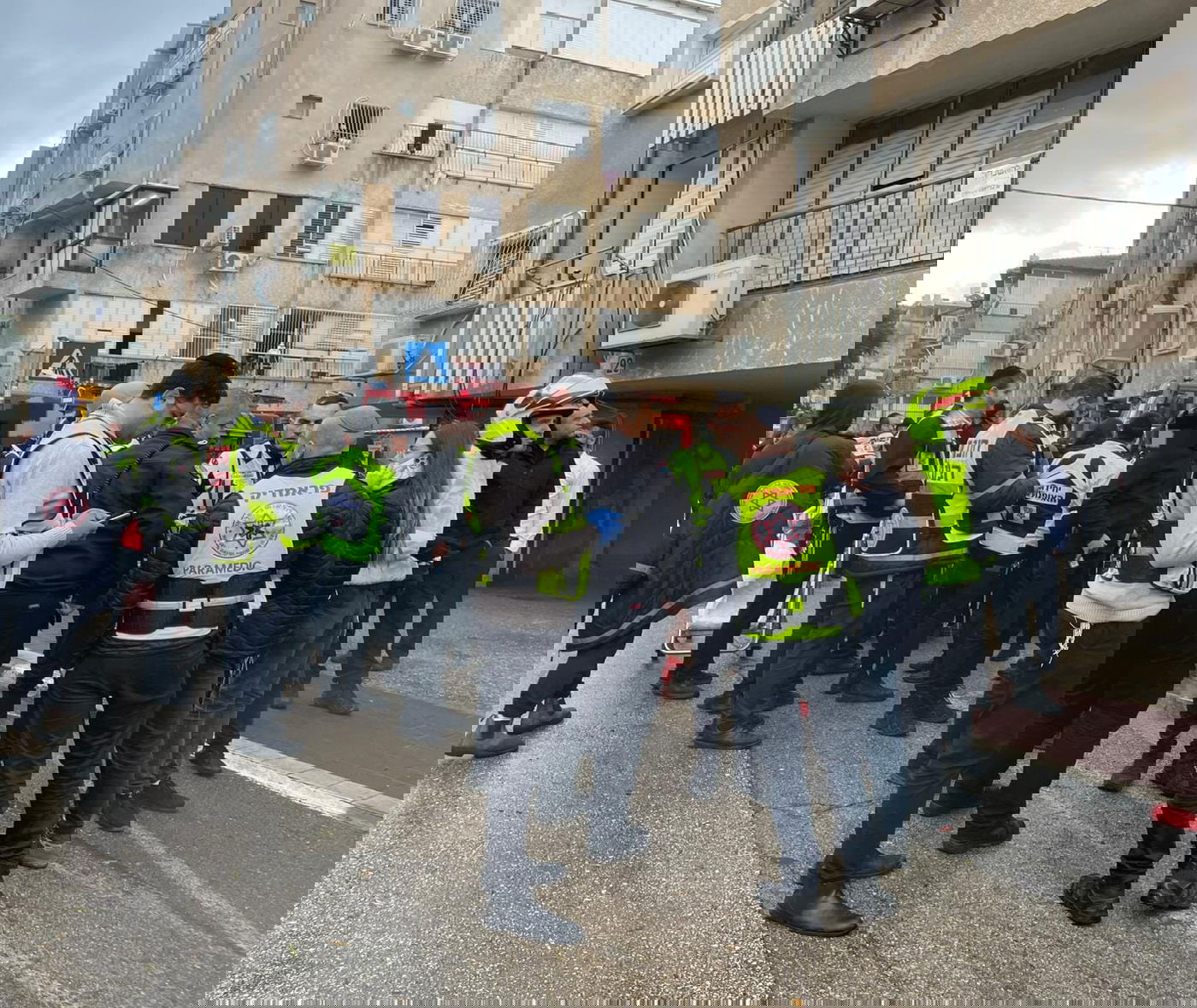 זירת השריפה בבני ברק