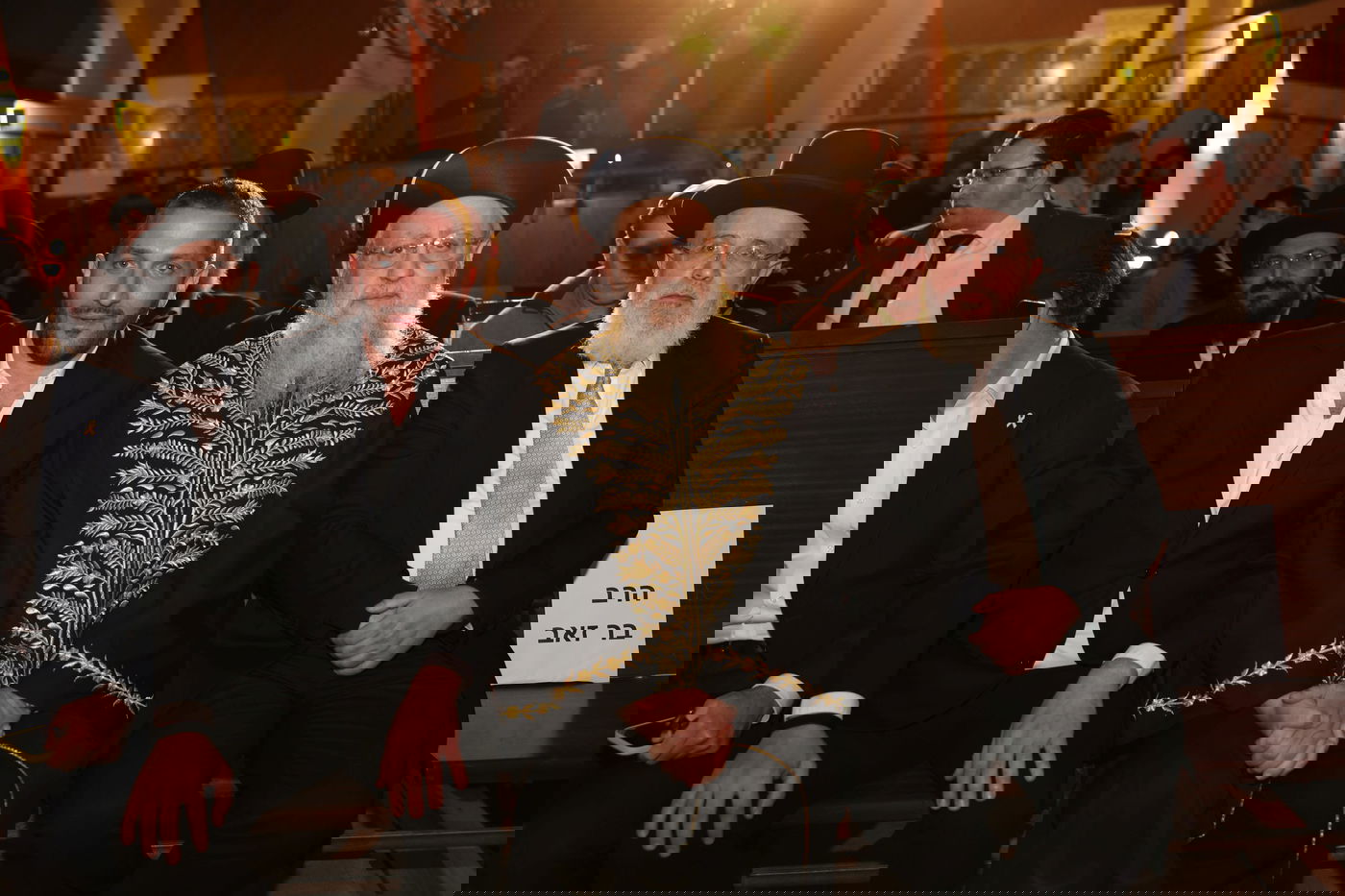 הדלקת נרות חנוכה בבית כנסת הגדול בתל אביב