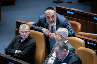 נתניהו ודרעי במליאת הכנסת