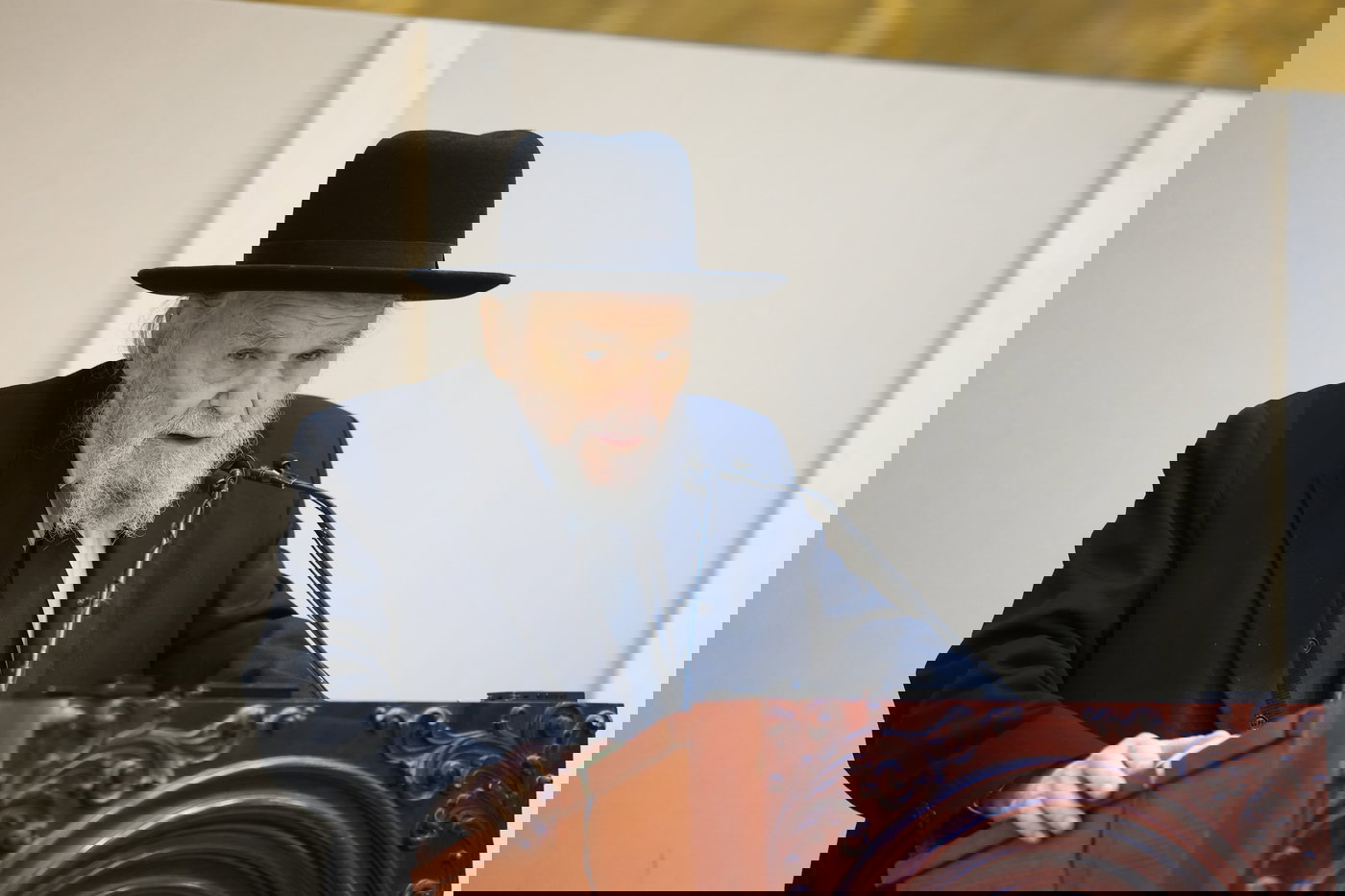 ראש הישיבה בביקור בישיבת עטרת שלמה