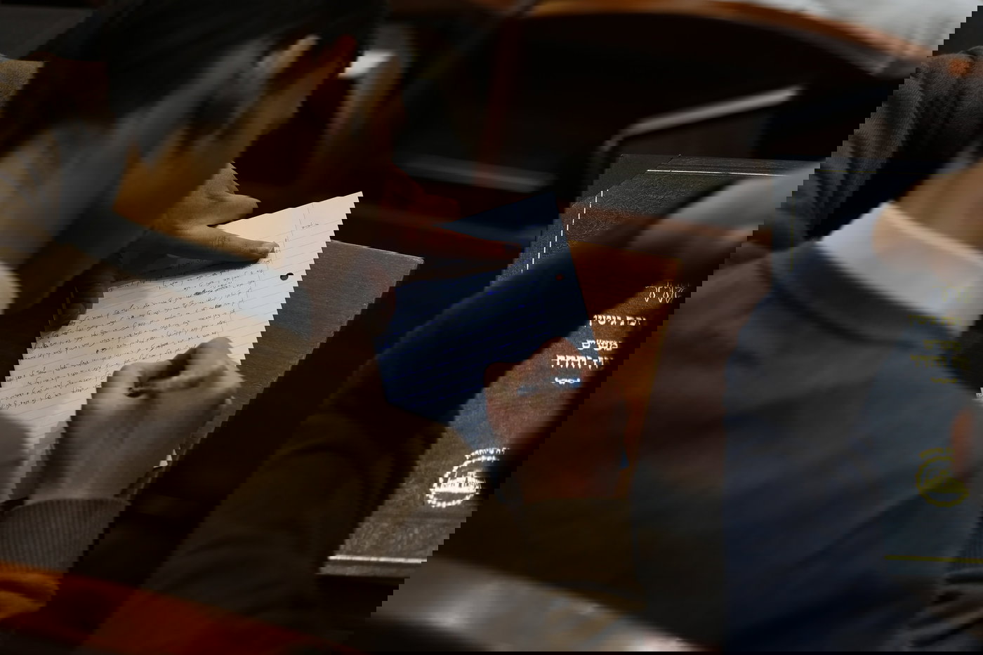 ראש הישיבה בביקור בישיבת עטרת שלמה