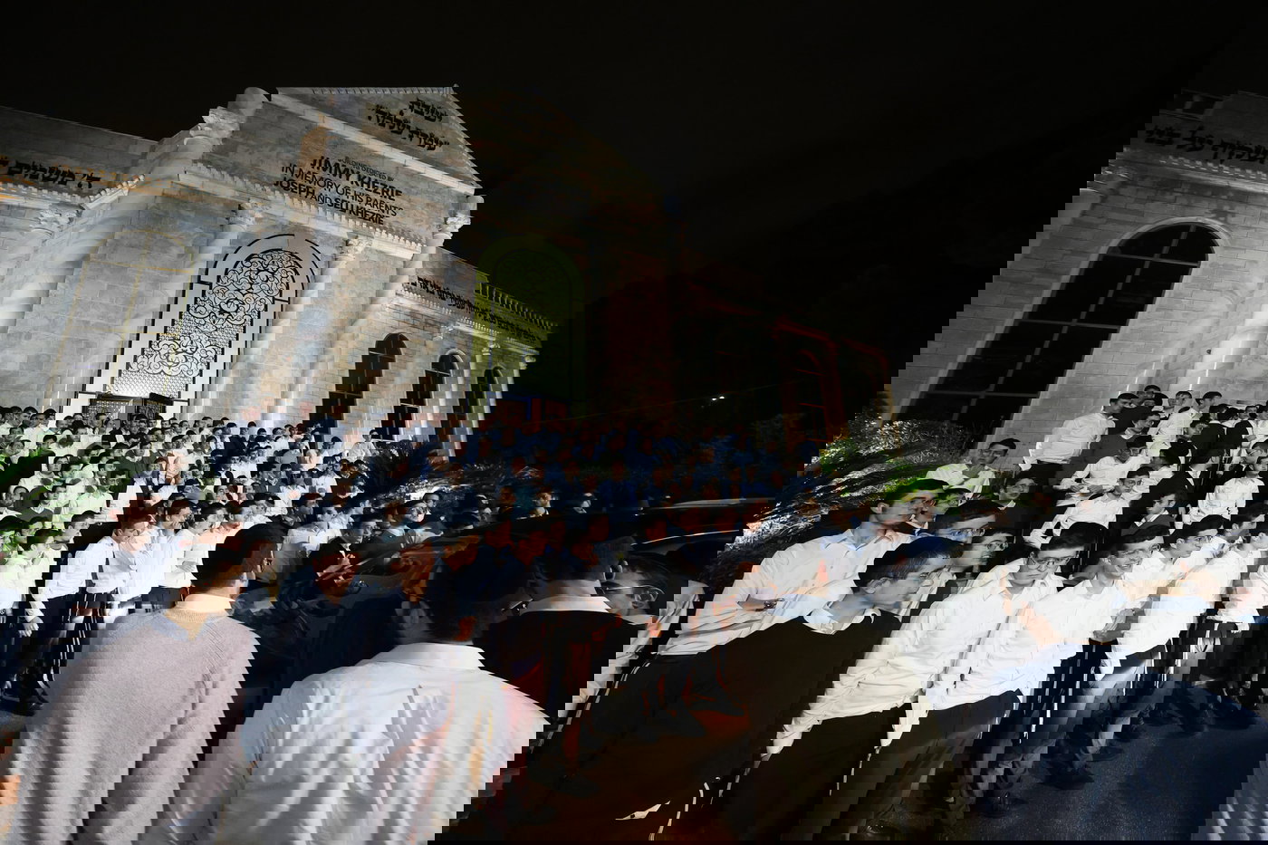 ראש הישיבה בביקור בישיבת עטרת שלמה