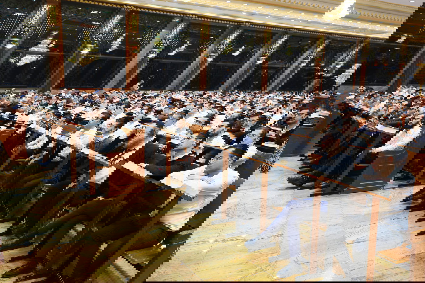 ראש הישיבה בביקור בישיבת עטרת שלמה