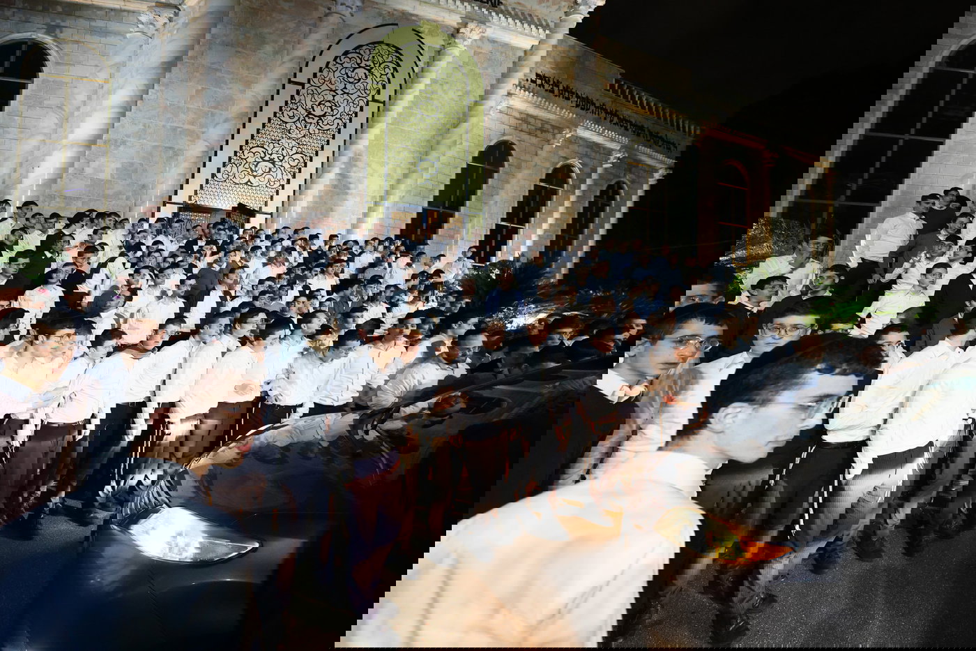 ראש הישיבה בביקור בישיבת עטרת שלמה