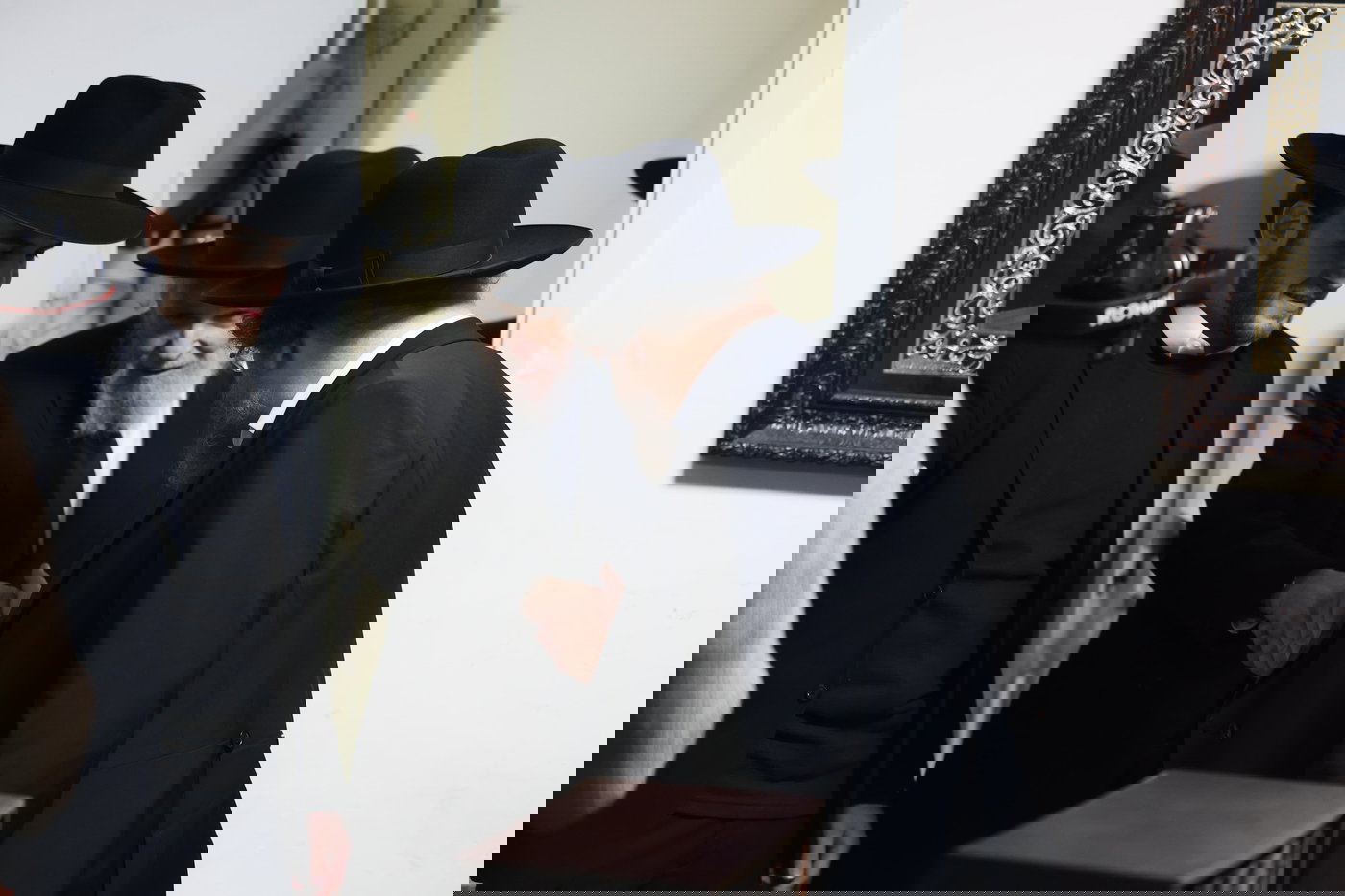 ראש הישיבה בביקור בישיבת עטרת שלמה