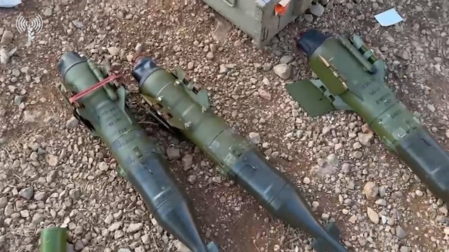 אמצעי הלחימה שאותרו על-ידי כוחות חטיבת 'ההרים' (810) בחרמון הסורי