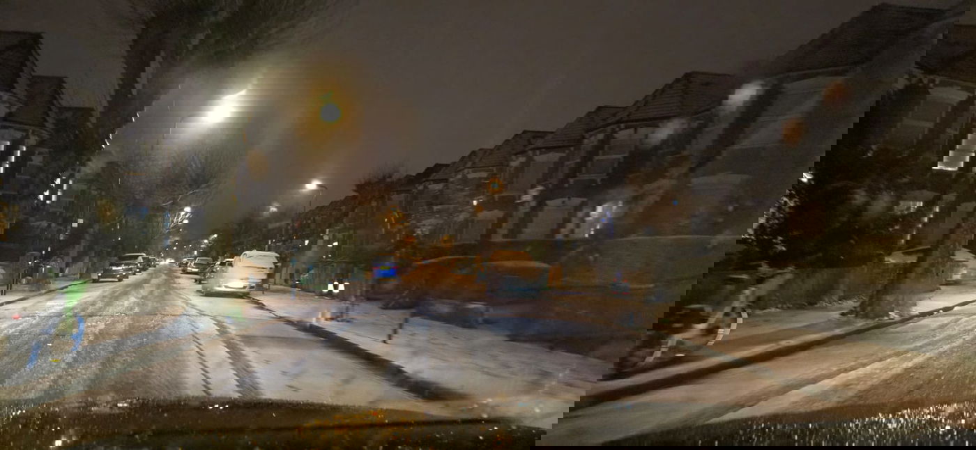 שלג ראשון בלונדון - חורף תשפ"ה 