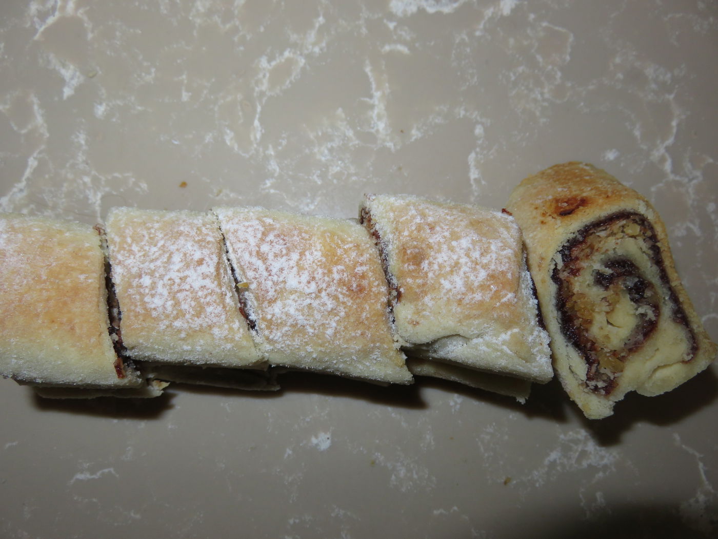 העוגיות לאחר חיתוך