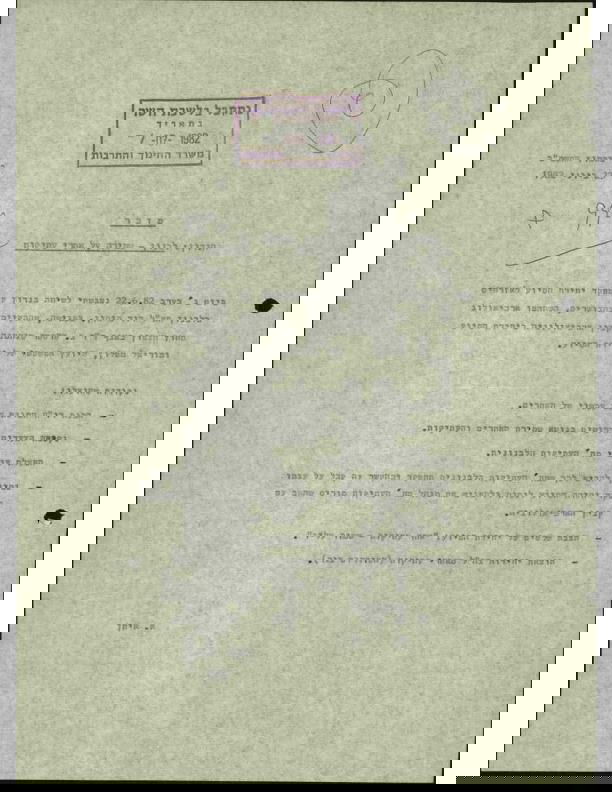 חשיפה מארכיון המדינה: המשימה הכפולה - לחימה ושימור העתיקות בלבנון