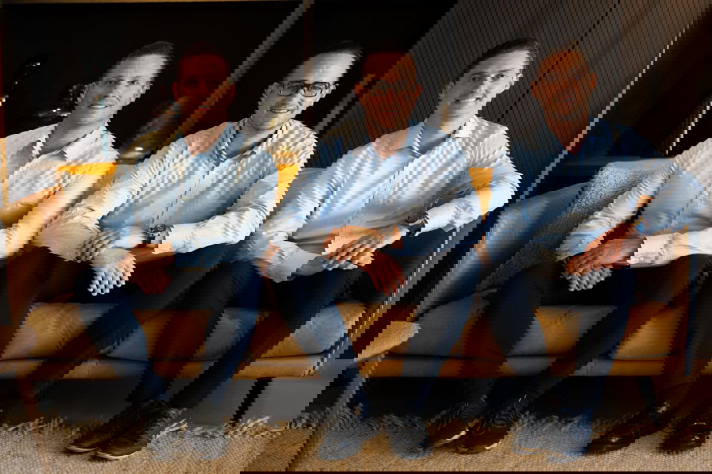 מייסדי חברת לנדמרק- אנשי הנדל"ן אלי שופל ונתי יוסקוביץ שחברו לאיש המימון אושי שטרן