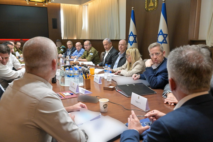 דיון בקבינט המדיני ביטחוני
