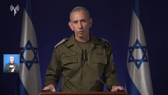 הצהרת דובר צה"ל תא"ל דניאל הגרי ב-08:30
